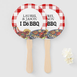 Abanico Rustic I Do BBQ Couple Shower Fiesta Gingham
