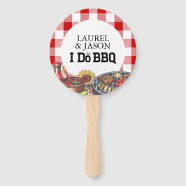 Abanico Rustic I Do BBQ Couple Shower Fiesta Gingham