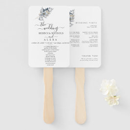 Abanico rustic watercolor illustration floral arrangement