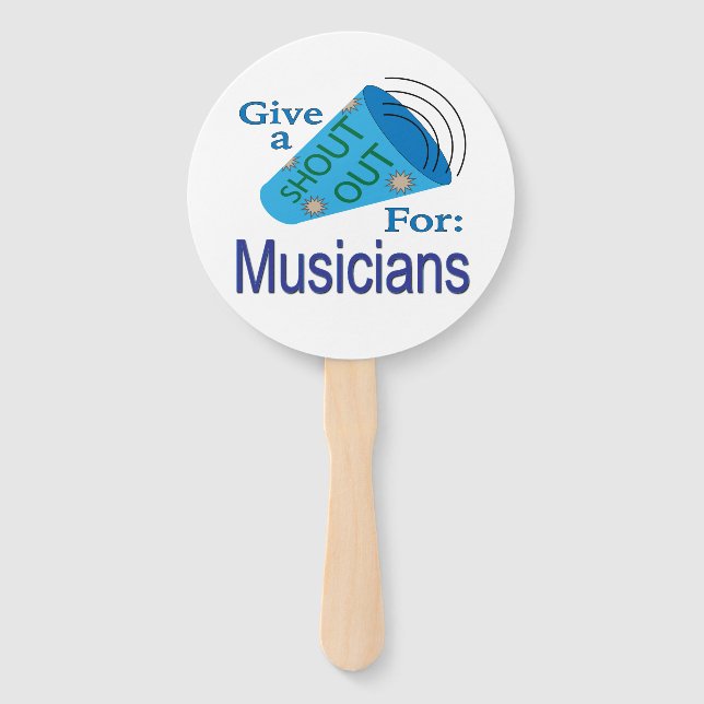Abanico Saludo para Músicos (Anverso)
