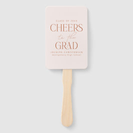 Abanico Saludos a la graduación personalizada de fotografí