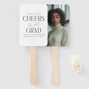 Abanico Saludos a la graduación personalizada de fotografí