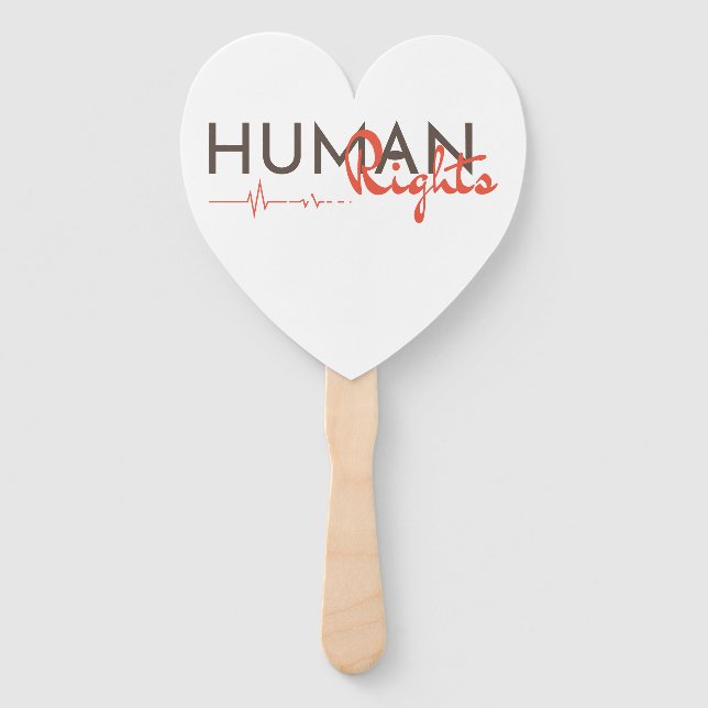 Abanico Salvamento de los derechos humanos (Anverso)