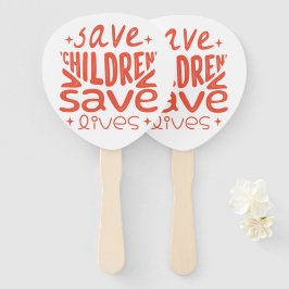 Abanico Salven niños, salven vidas