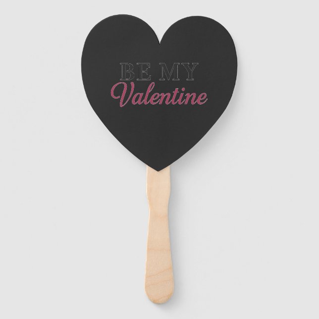 ABANICO SÉ MI VALENTÍN (Anverso)