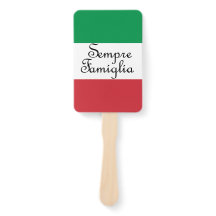 Sempre Famiglia y los colores de la bandera italia