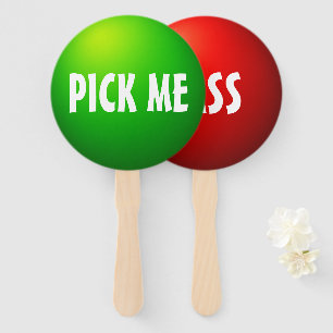 Abanico Señal de paleta del juego de clase Pick Me Pass