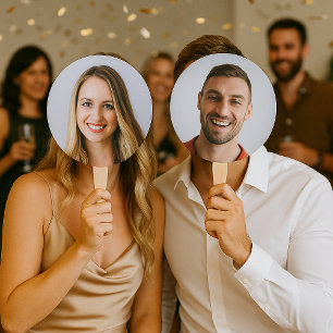 Abanico ¿Señor o señora? Juego de Boda fotográfico Bride