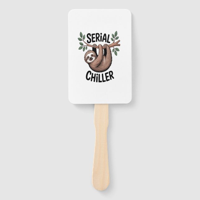 Abanico Serial Chiller Sloth Hanging from Branch (Anverso)