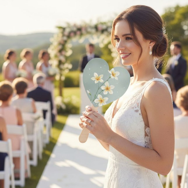 Abanico Set of 10 Unique Flower Design Fans - Minimalist  (Subido por el creador)