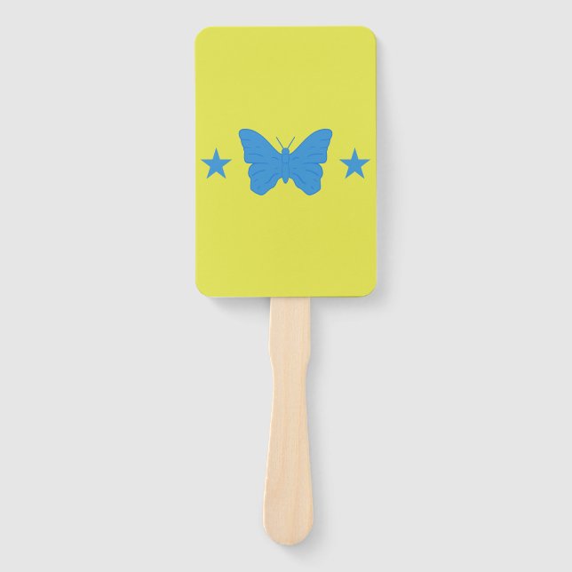 Abanico Set of hand fans with flag of Bady Bassit (Anverso)