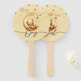 Abanico Sexo del oso durmiente suave revelar ventilador de