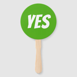 Abanico Sí / No hay señales de juego de prueba rojo verde 