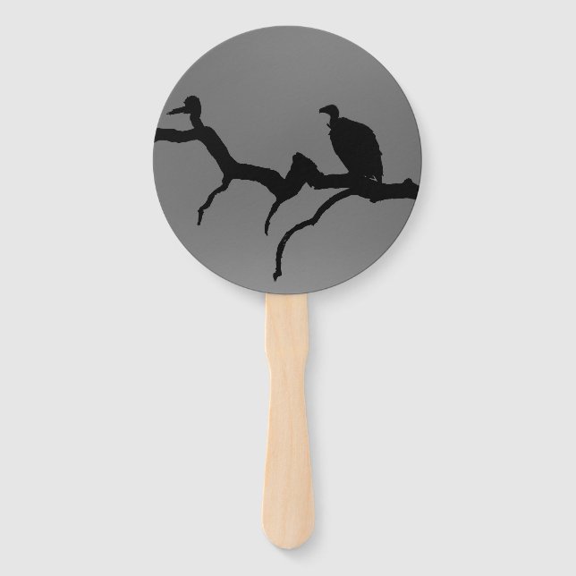 Abanico Silhouette Vulture (Reverso)
