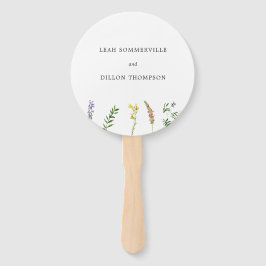 Abanico Simple Boda Rústico de Boho Floral Floral