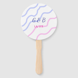 Abanico SIMPLE MINIMAL agregar el nombre de la pareja nomb