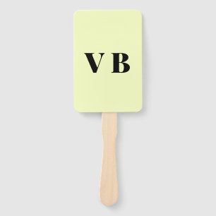 Abanico simple minimal color sólido personalizado pastel p
