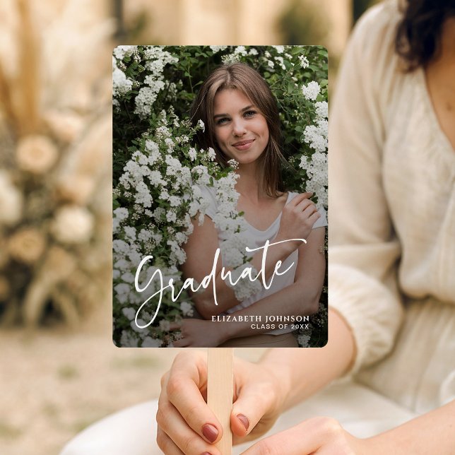 Abanico Simple Script Moderno Foto Graduación  (Subido por el creador)