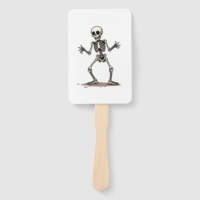 Abanico Skeleton Doing the Dab � Funny Halloween Dance Shi (Anverso)