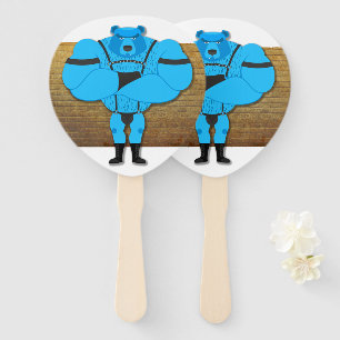 Abanico SlipperyJoe's gay oso musculoso cartoon tanga cuer
