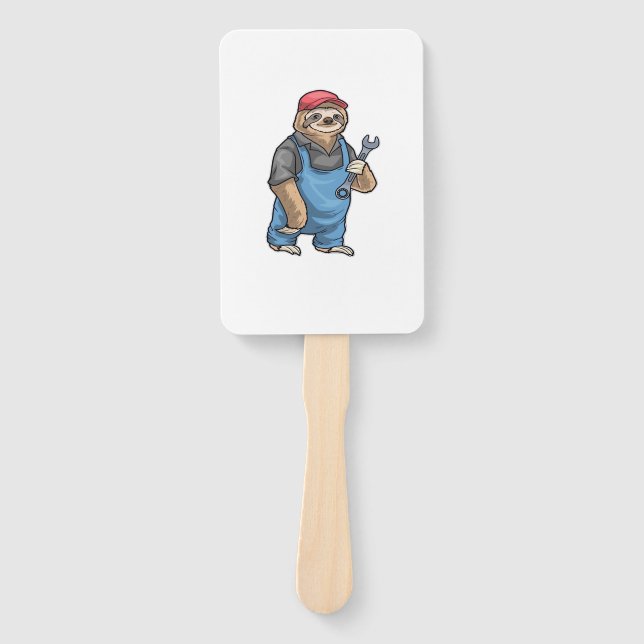 Abanico Sloth Mechanic Wrench Classic T-Shirt (Anverso)