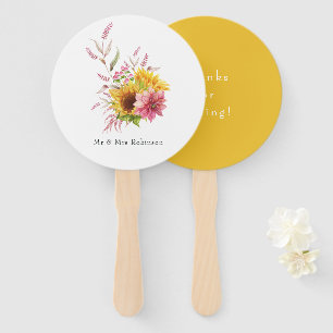 Abanico Sol bohemio y Boda floral de ciruela borgoñona