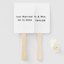 Abanico Solo Casado Sr. y la Sra. | Monograma Boda