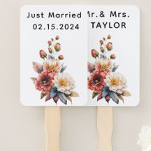 Solo Casado Sr. y la Sra. | Monograma floral Boda