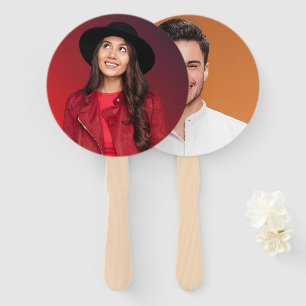 Abanico Solo Casado Sr. y la Sra. Monograma fotográfico