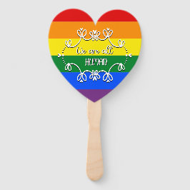 Abanico Somos Todos Humanos Mes del Orgullo LGBTQ