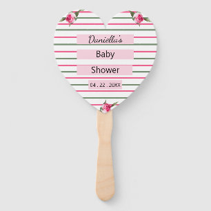Abanico Spray floral a rayas personalizado