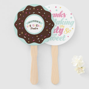 Abanico Sprinkle Mint Choco Donut diversión tratar el cump