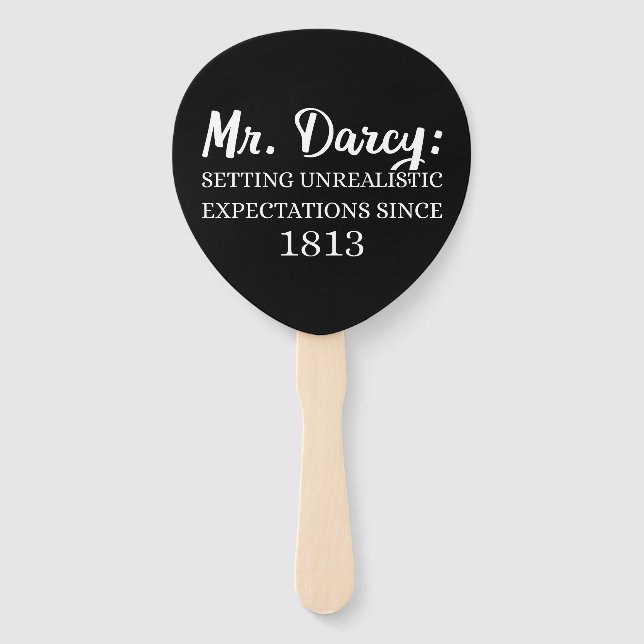 Abanico Sr. Darcy: Expectativas poco realistas desde 1813  (Anverso)