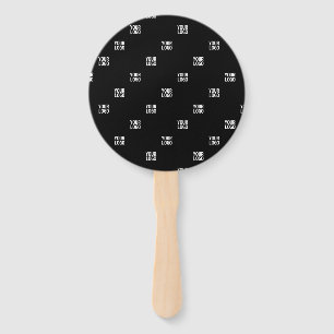 Abanico Su logotipo o cualquier imagen Rayas diagonales