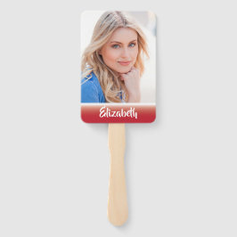 Abanico Su propio ventilador de foto monograma de graduaci