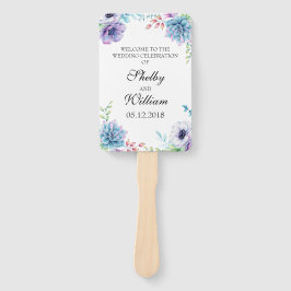 Abanico Suculento programa de bodas Flores acuáticas de ve