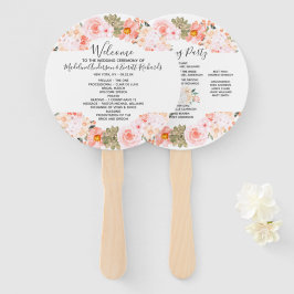 Abanico Suculento programa de ceremonias de Boda de guirna