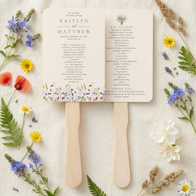 Abanico Suite de Boda Pradera de Flores Silvestres - Progr (Subido por el creador)