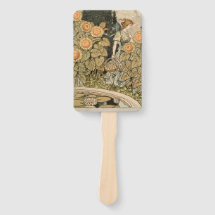 Abanico Sunflower Art Nouveau Garden Grasset Mujer