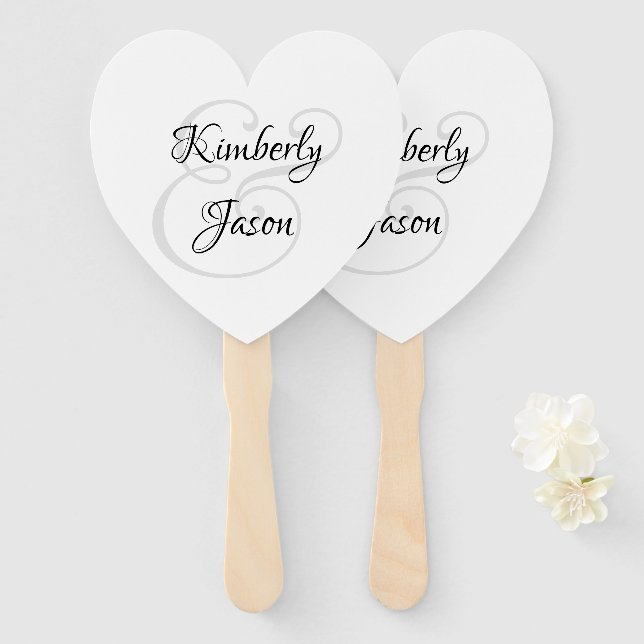 Abanico Sus nombres y sus guiones, negros y grises (Anverso y reverso)