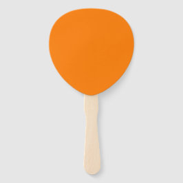 Abanico Tangerine Orange Paddle Fan for Elegant Event Comf