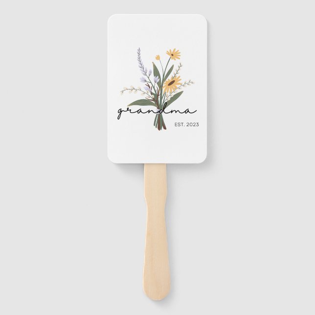 Abanico Te Amo Abuela Conjunto de Ventiladores (Reverso)