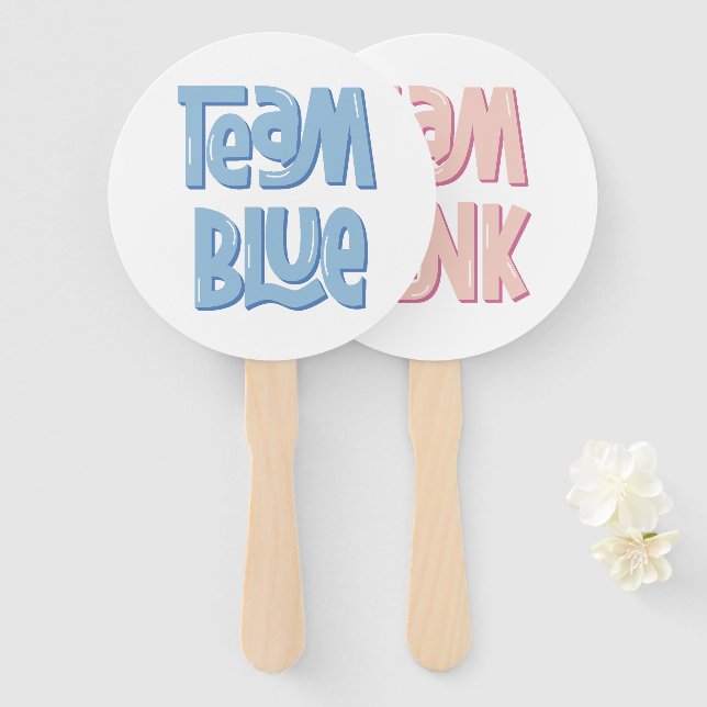 Abanico Team Blue/Boy  (Anverso y reverso)