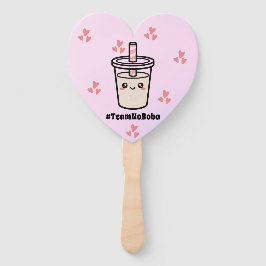 Abanico #TeamNoBoba Té de burbujas sin bolas Revelación de