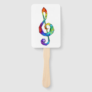 Abanico Tecla musical arcoiris tremendo clef
