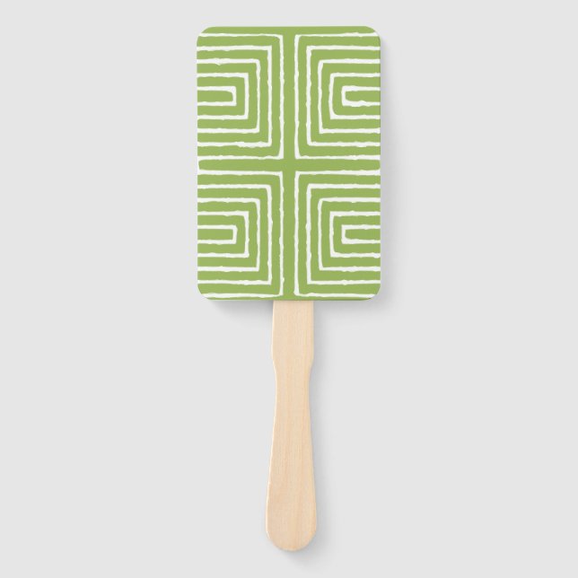 Abanico Tela de barro del patrón panafricano de mazorca tr (Anverso)