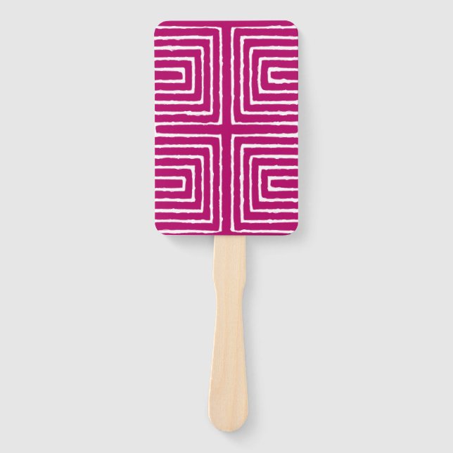 Abanico Tela de barro del patrón panafricano de mazorca tr (Anverso)