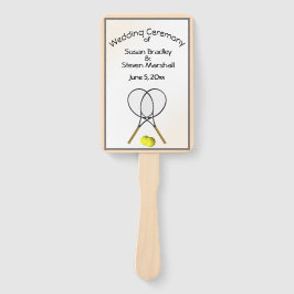 Abanico Tema del Boda de tenis