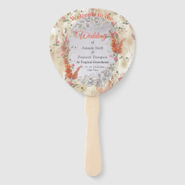 Abanico Tema elegante de tono neutro de otoño