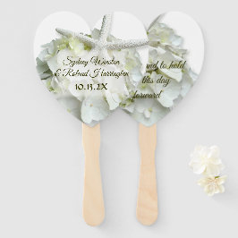 Abanico Tener y sostener a la estrella del mar Hydrangea B